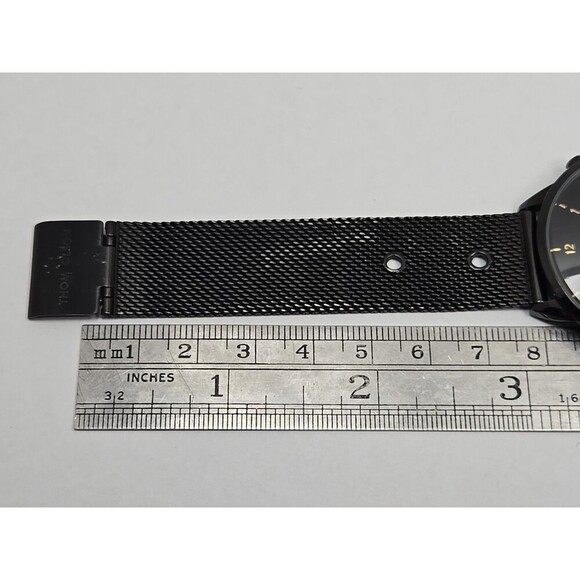 Thom Olson CBTO002 Night Dream Black Mesh Charm Watch 40mm Quartz New Battery - Picture 8 of 9